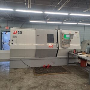 Haas SL-40 CNC Lathe, 2012 - Chip Conveyor, Tailstock