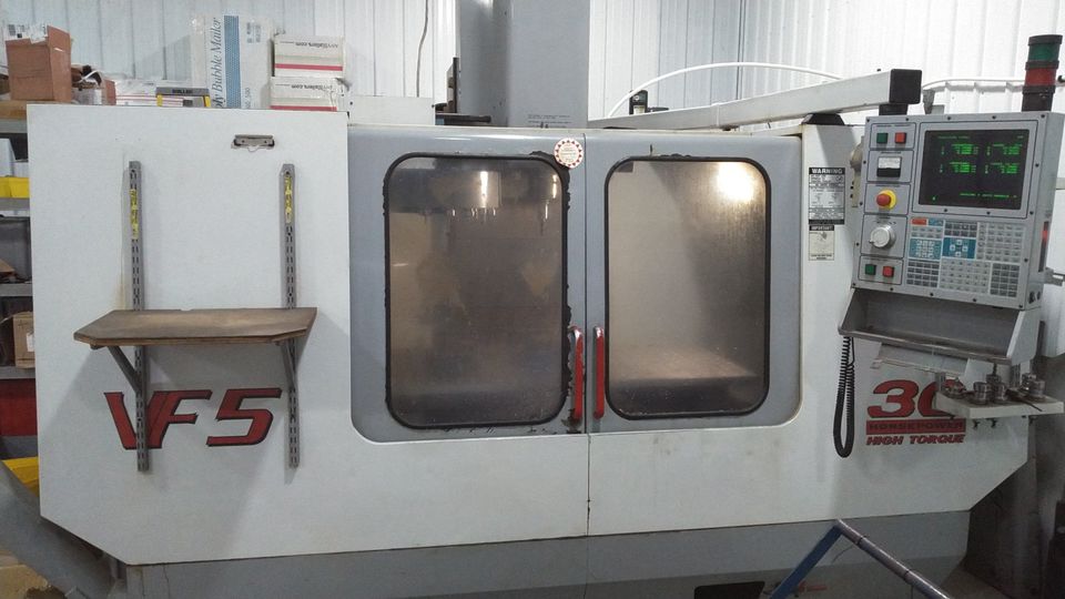 Haas VF-5 VMC, 2000 - TSC, HSM, 10k Spindle, Rigid Tap, 4th Axis Ready