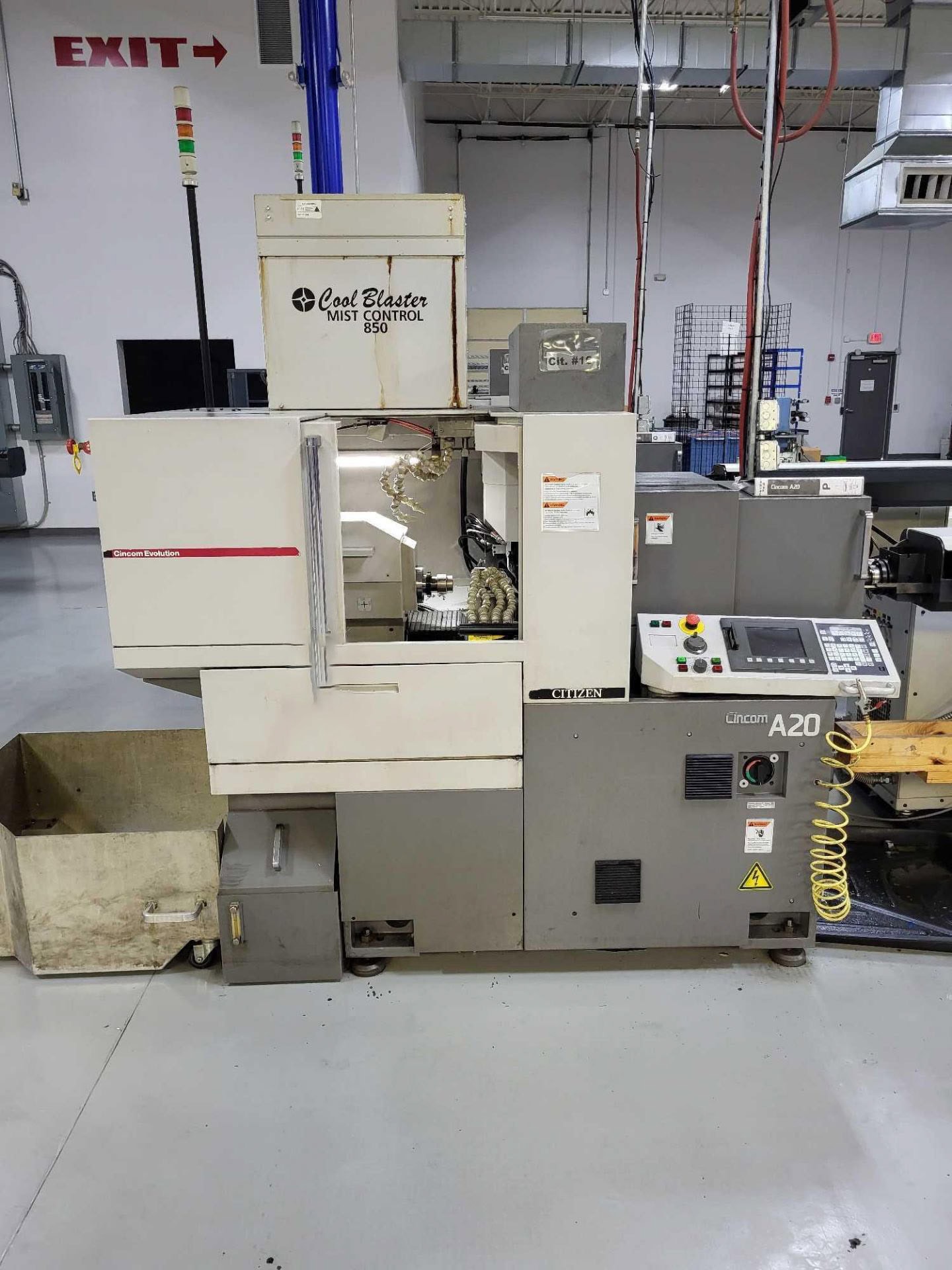 Citizen A20 VIIPL CNC Swiss Lathe, 2012 - LNS Barfeed, Fire Suppression System, Cool Blaster Mist Buster - Image 2