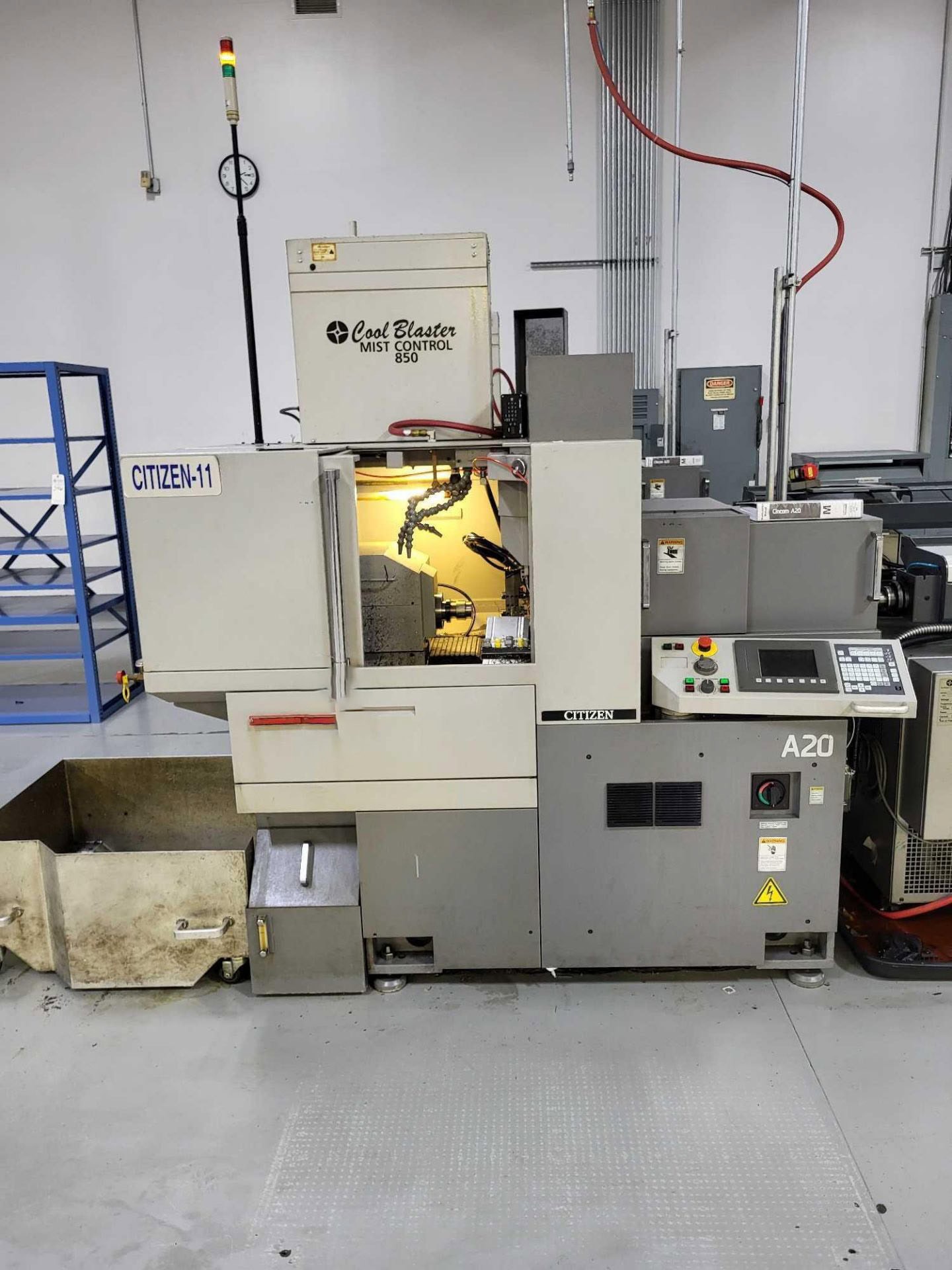 Citizen A20 VIIPL CNC Swiss Lathe, 2008 - LNS Barfeed, Fire Suppression System, Cool Blaster Mist Buster - Image 2