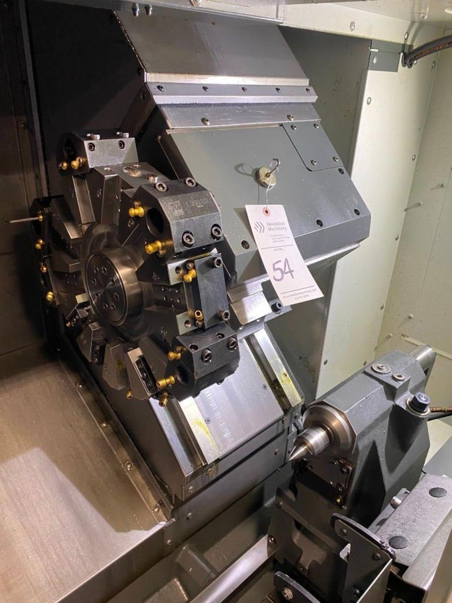 Haas ST-15 CNC Lathe, 2020 - Rigid Tapping, Bar Feeder, Chip Conveyor - Image 5