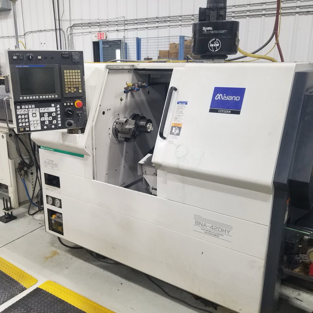 Citizen Miyano BNA-42DHY Multi Axis CNC Lathe, 2012 - 12' Edge M-542 Bar Feeder, Live Tooling, Sub Spindle, Chip Conveyor