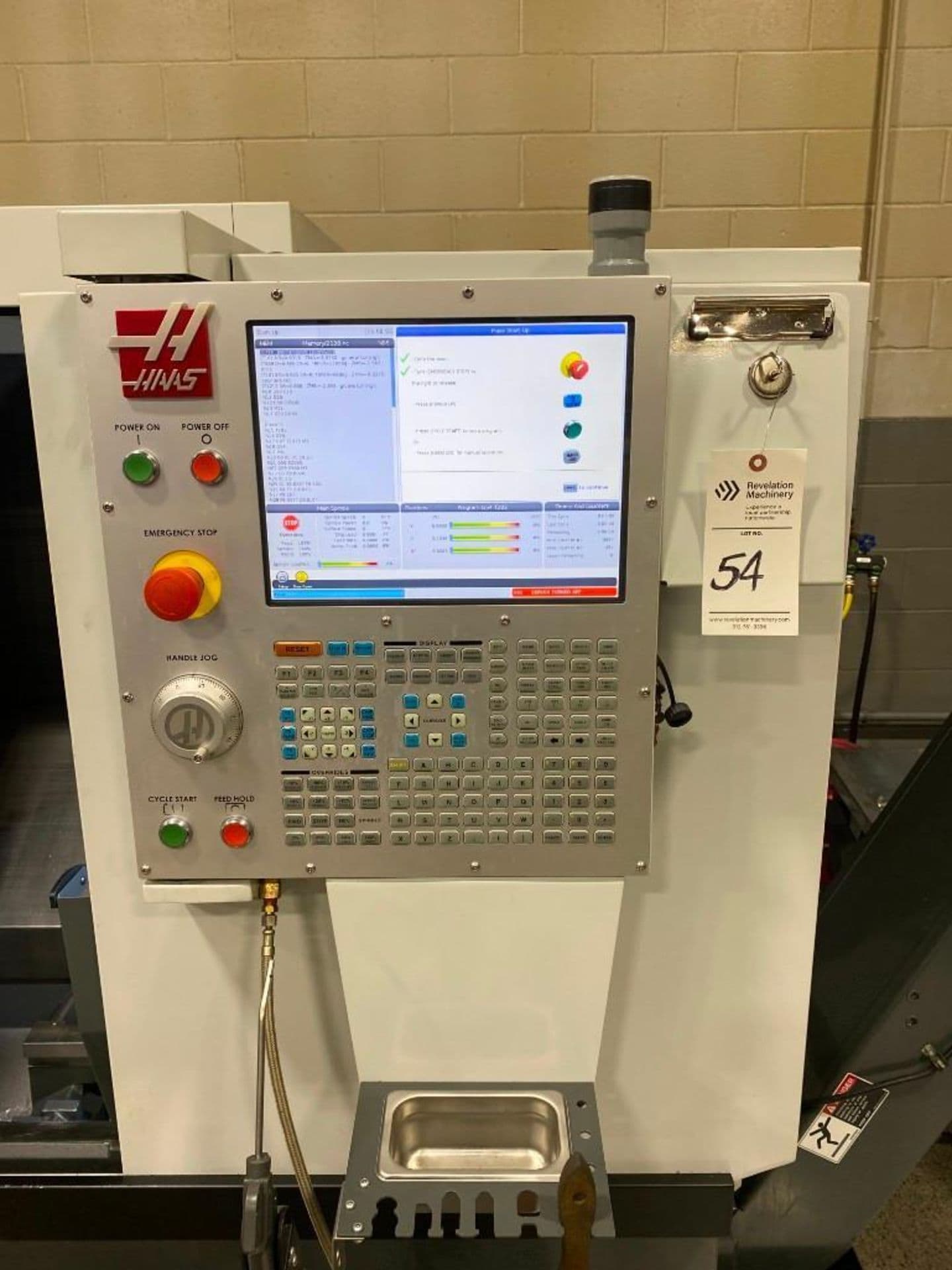 Haas ST-15 CNC Lathe, 2020 - Rigid Tapping, Bar Feeder, Chip Conveyor - Image 3