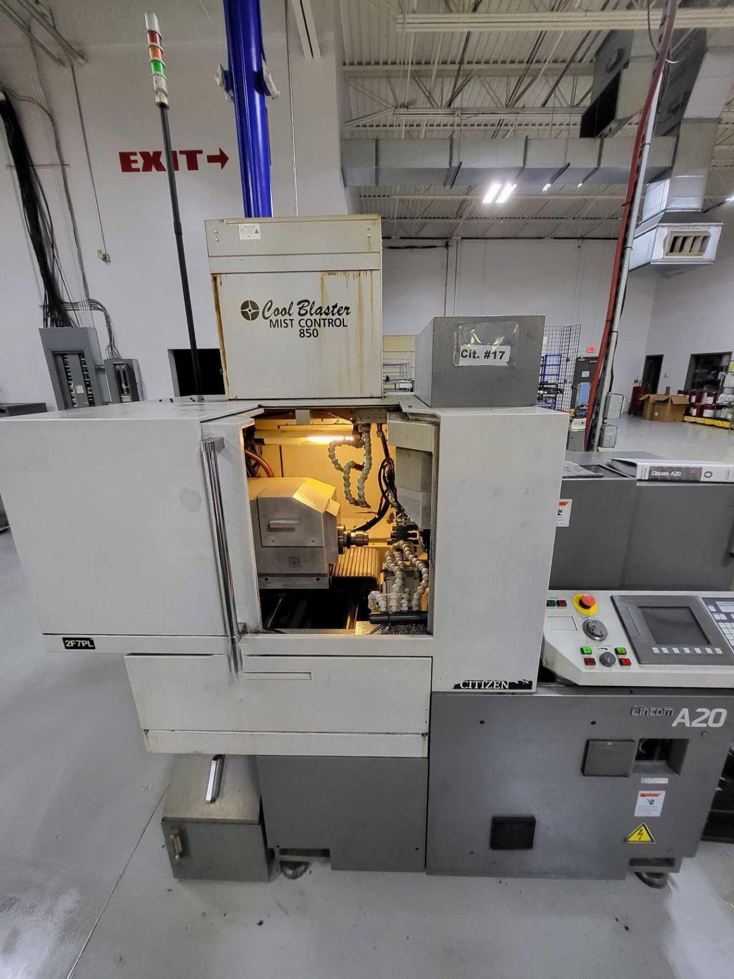 Citizen A20 VIIPL A220A/1521 CNC Swiss Lathe, 2012 - LNS Barfeed, Fire Suppression System, Cool Blaster Mist Buster - Image 3