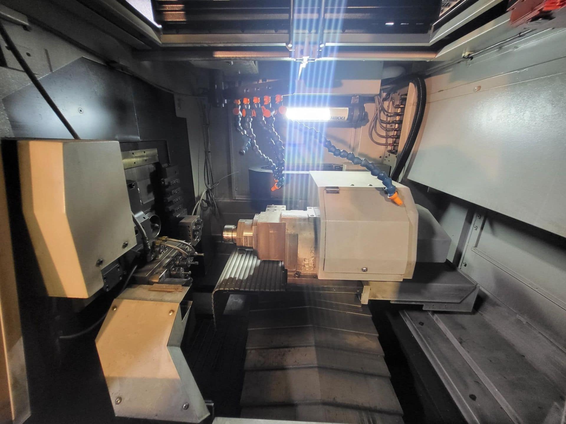Tsugami B0325-II Swiss CNC Lathe, 2012 - Fanuc Control, Mist Buster, Chip Conveyor - Image 4