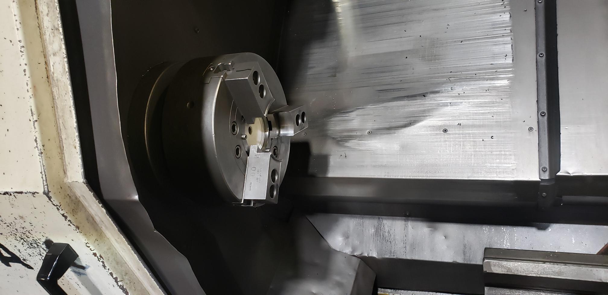 Okuma L1420 CNC Lathe, 1995 - Tailstock, Chip Conveyor - Image 5