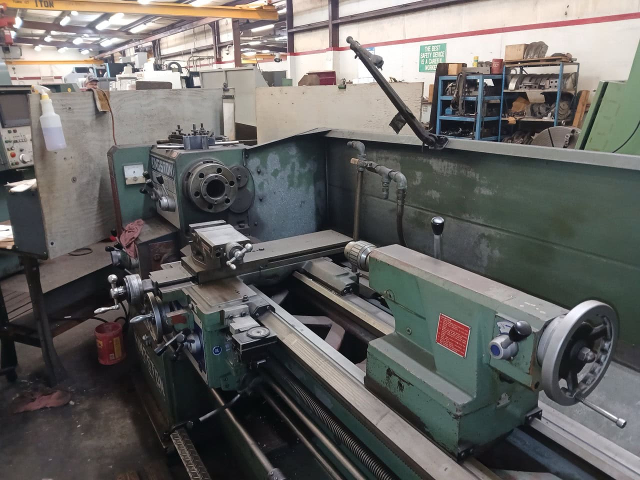 21" x 80" Kingston HL-2000 Engine Lathe, 1985 - Taper Attachment, Steady Rest - Image 5