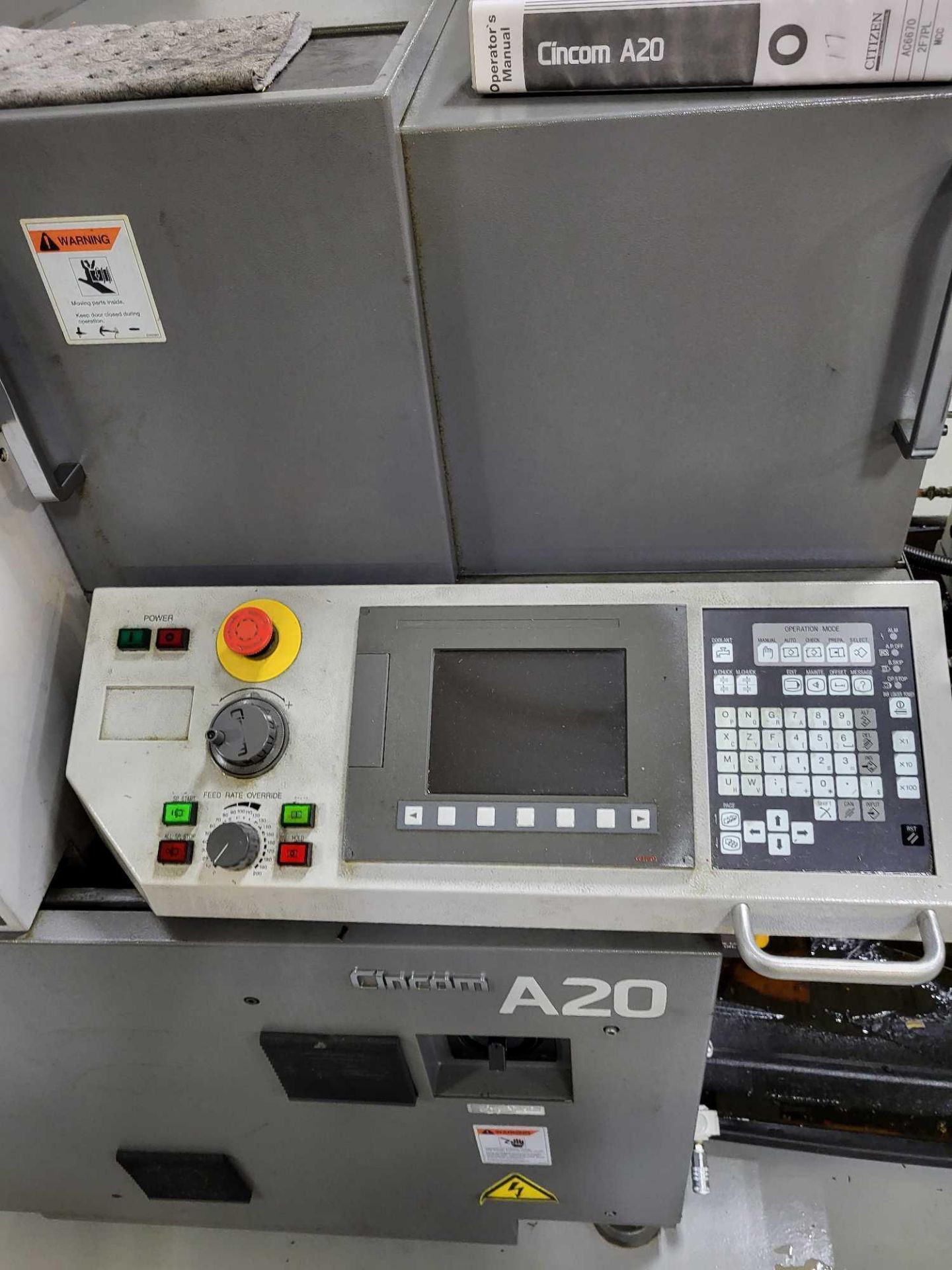 Citizen A20 VIIPL A220A/1521 CNC Swiss Lathe, 2012 - LNS Barfeed, Fire Suppression System, Cool Blaster Mist Buster - Image 6