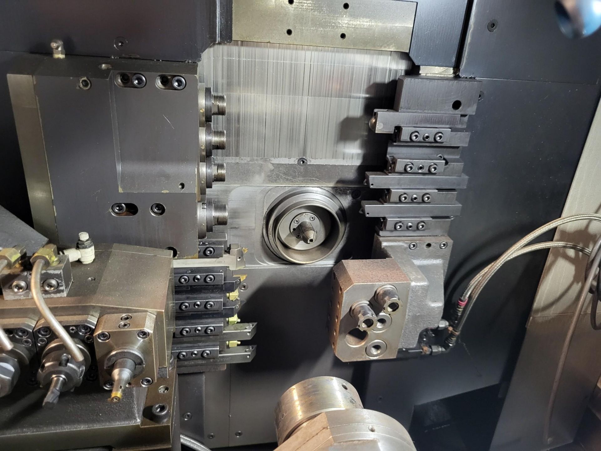 Tsugami B0325-II Swiss CNC Lathe, 2012 - Fanuc Control, Mist Buster, Chip Conveyor - Image 7