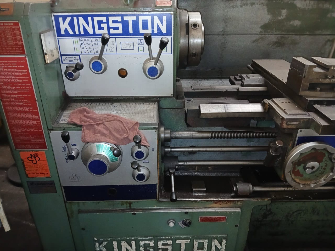 21" x 80" Kingston HL-2000 Engine Lathe, 1985 - Taper Attachment, Steady Rest - Image 7