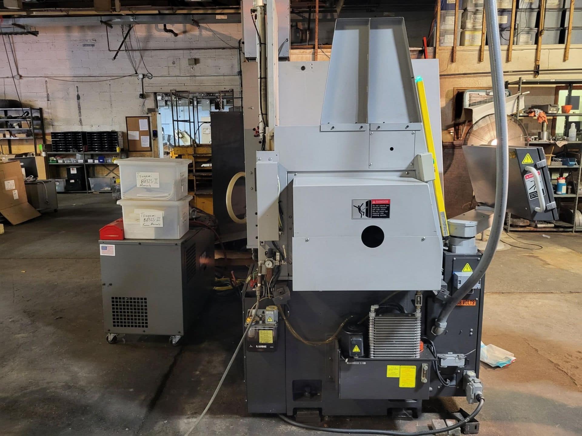 Tsugami B0325-II Swiss CNC Lathe, 2012 - Fanuc Control, Mist Buster, Chip Conveyor - Image 9