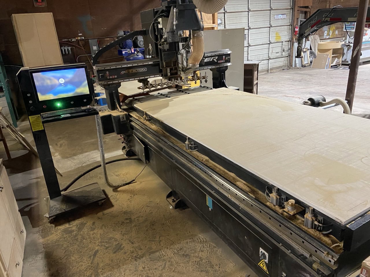 5' x 10' CNC Factory Viper CNC Router, 2020 - 24K RPM, 12 ATC, 2 Vacuum Pumps