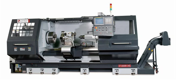 Ganesh GTW-3080 BB CNC Lathe, 2024 - 10" Big Bore, DEMO Machine, Front/ Rear Chuck, Fanuc, Tailstock