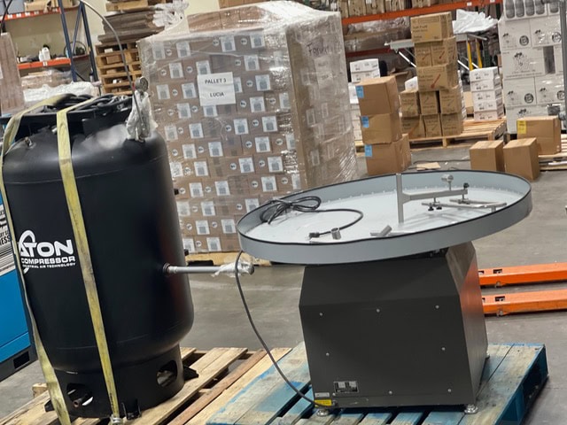Excel Packaging 48" Rotary Accumulation Table