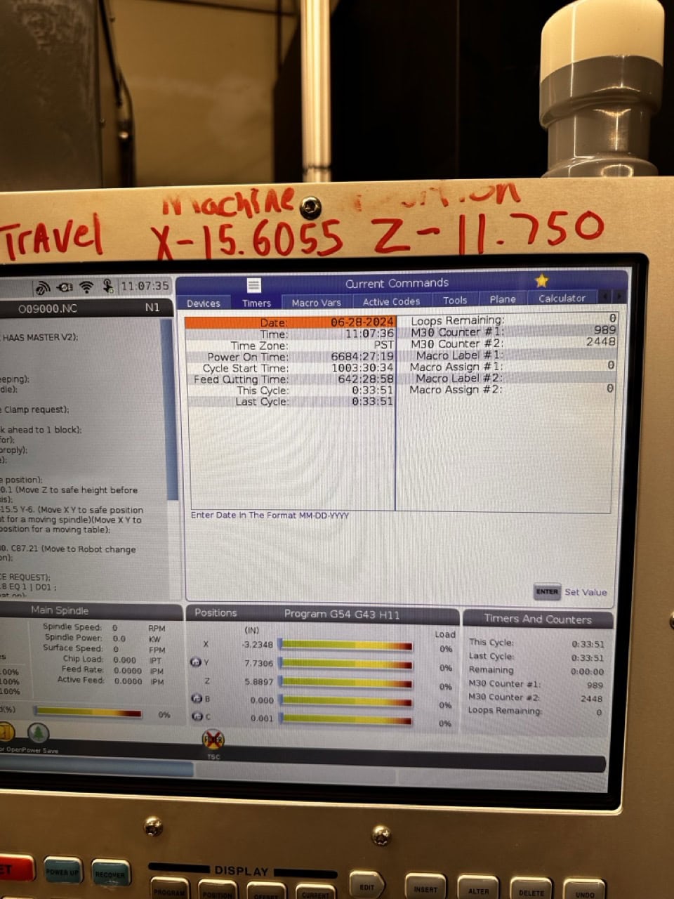 Haas UMC-350HD Universal Machining Center, 2023 - WIPS Probing, Coolant Through Spindle, 15K RPM - Image 3