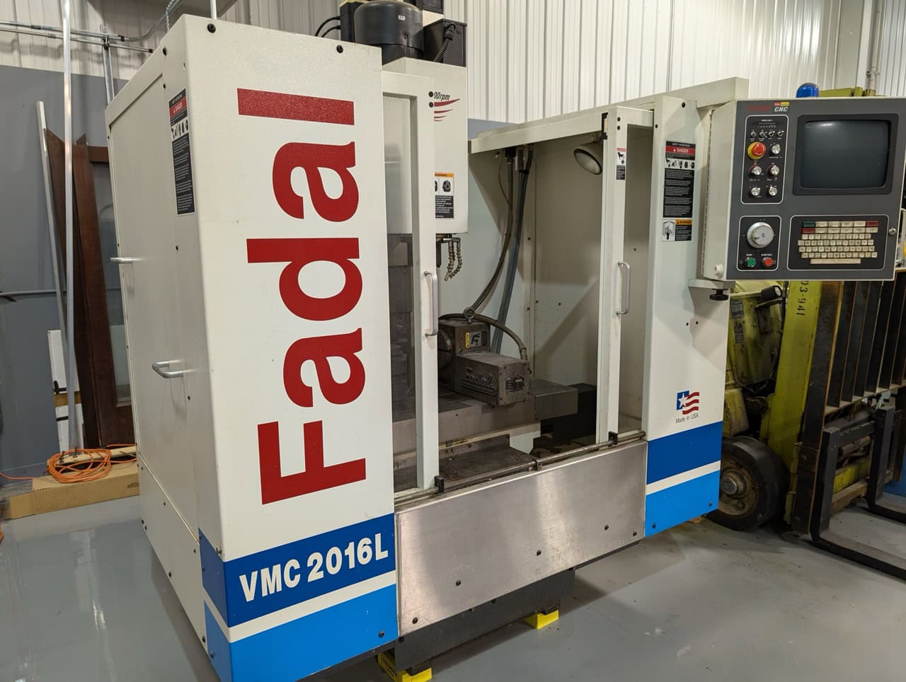 Fadal 2016L VMC, 2000 - VH65 4th Axis Rotary