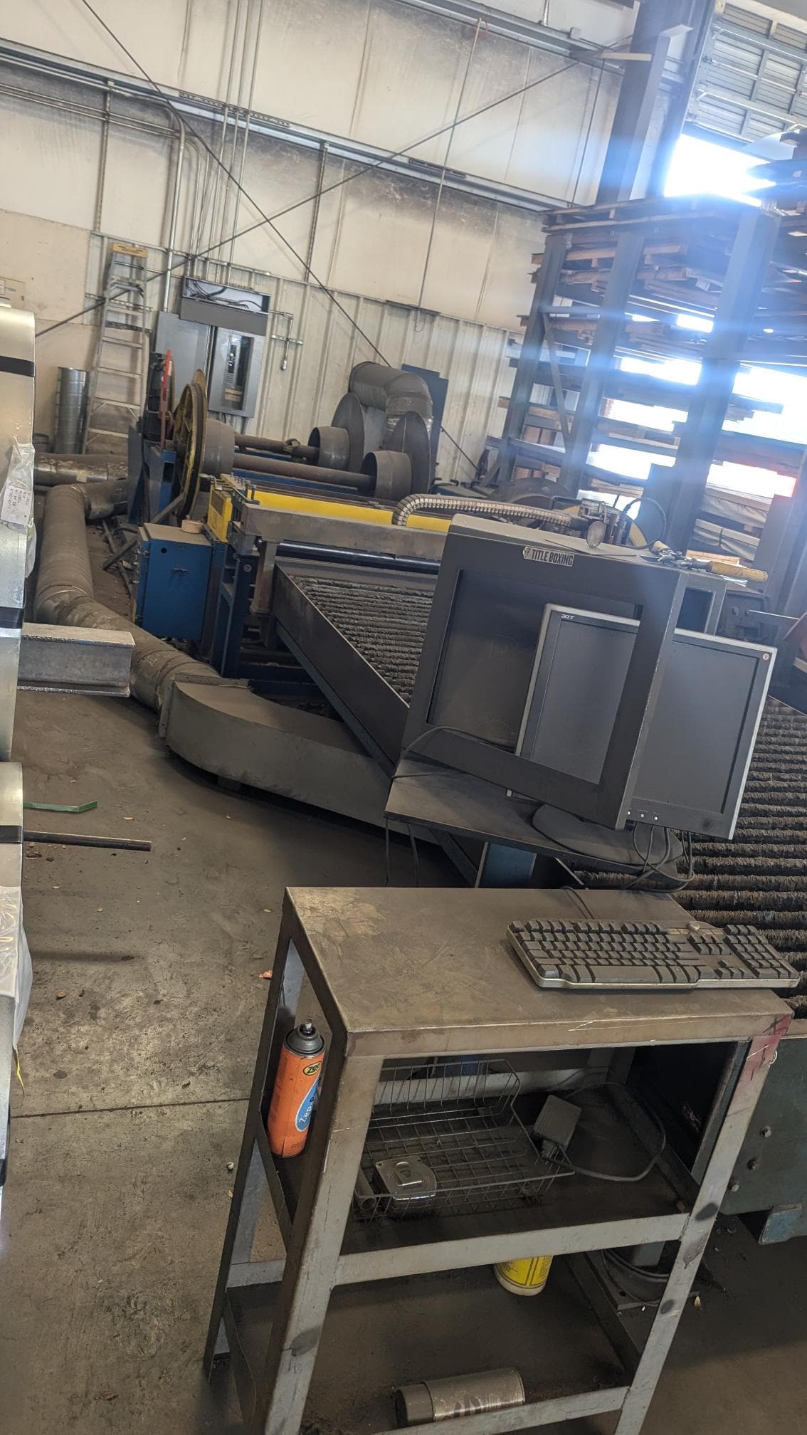 5' x 10' Lockformer Vulcan 1000B Plasma, 2006 - 60 Amp Hypertherm Powermax 1000, 2-Roll Decoiler - Image 3