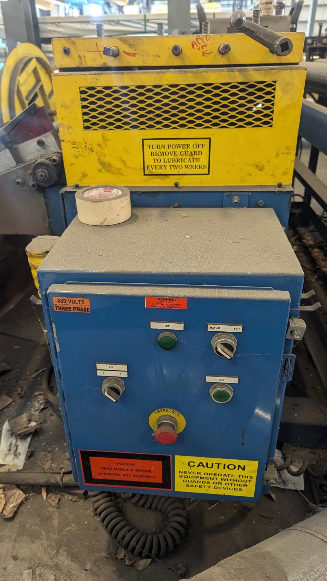 5' x 10' Lockformer Vulcan 1000B Plasma, 2006 - 60 Amp Hypertherm Powermax 1000, 2-Roll Decoiler - Image 4