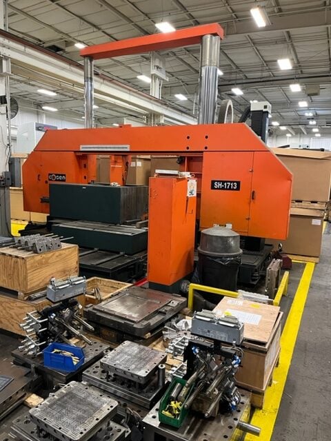 51” X 67” Cosen SH1713 Semi-Automatic Horizontal Saw, 2012