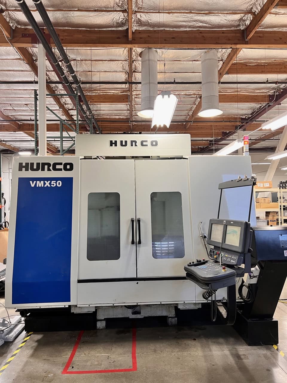 Hurco VMX-50 VMC, 2007 - DXF, Rigid Tap, Chip Conveyor