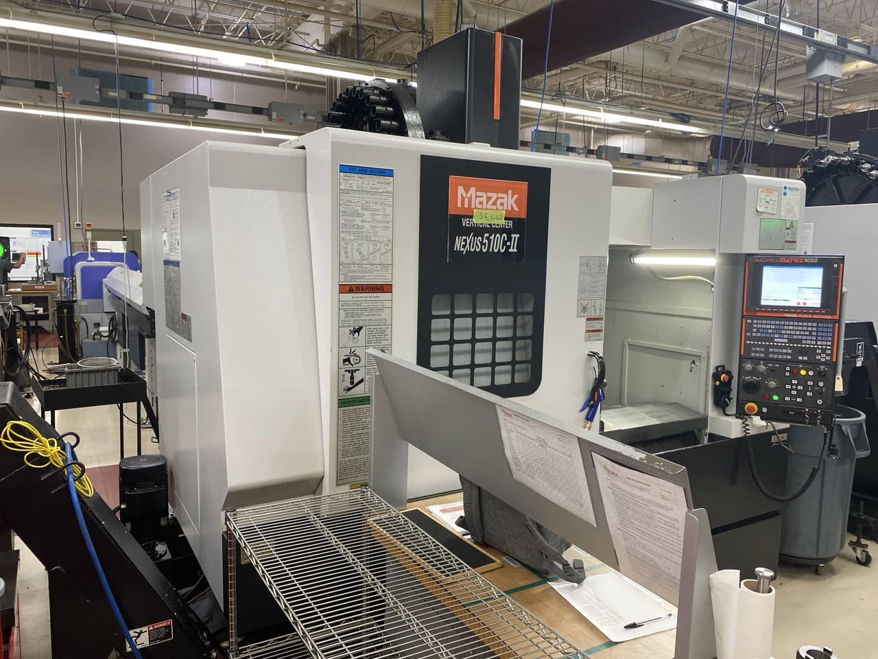 Mazak 510C-II CNC VMC, 2010 - 4th Axis Wired & Rotary, Renishaw Probe, Tool Setter, Chip Conveyor