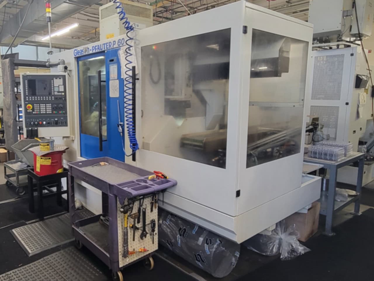 Gleason-Pfauter P-60 CNC Gear Hobber, 2008 - Auto Loading, Gear Skiving/Hard Re-Hobbing, Siemens Control