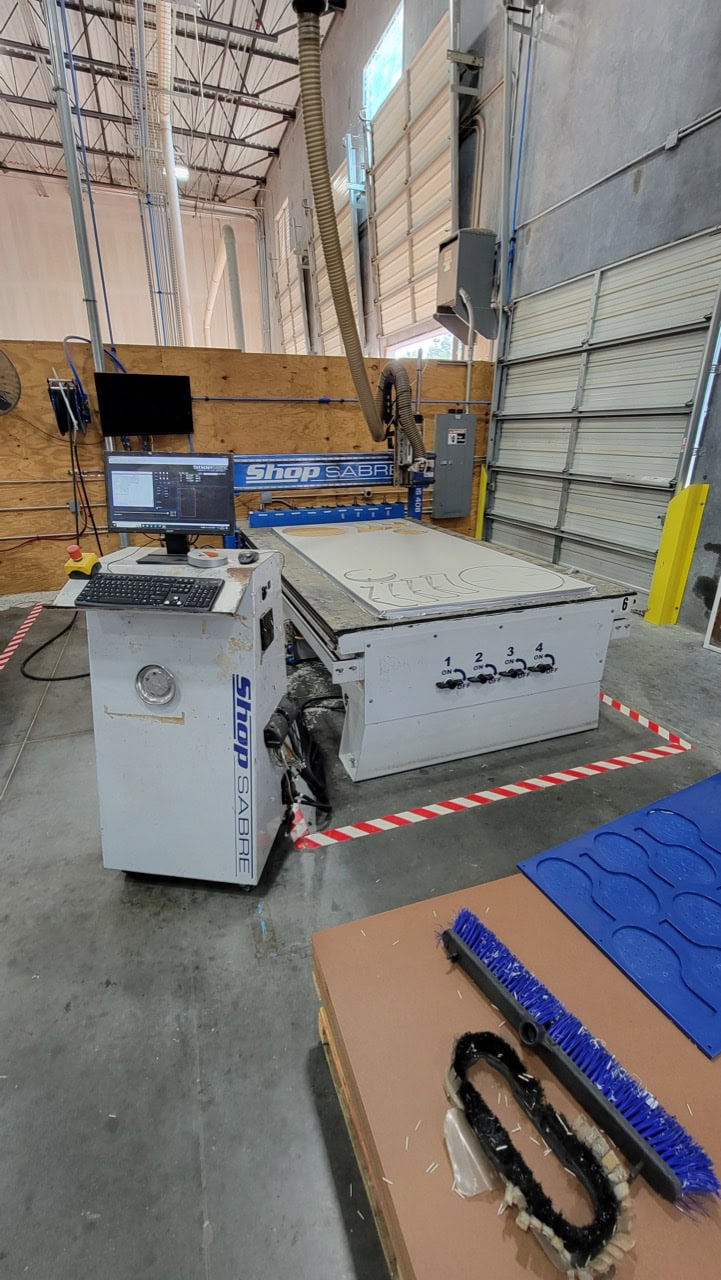 4' x 8' Shop Sabre IS408 CNC Router, 2018 - Vacuum Table - Image 2