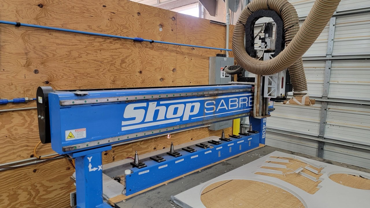 4' x 8' Shop Sabre IS408 CNC Router, 2018 - Vacuum Table - Image 16