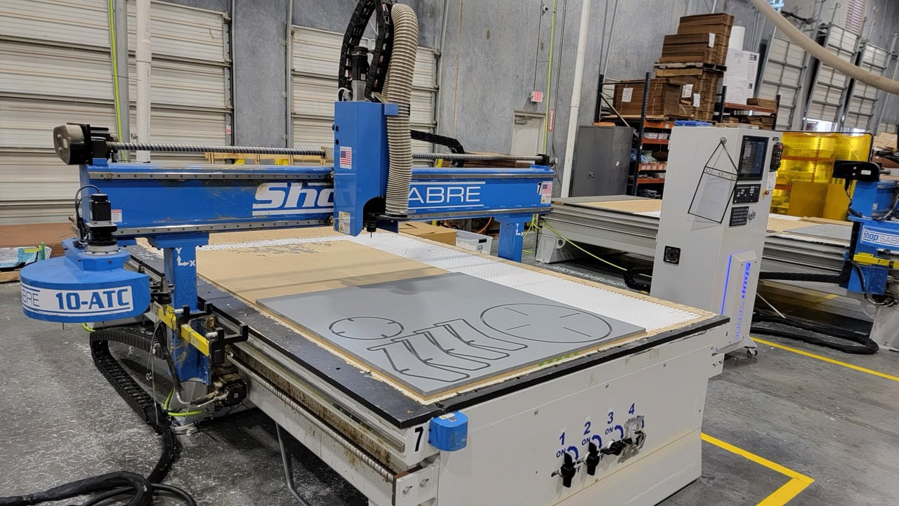 6' x 12' Shop Sabre IS-M 612 CNC Router, 2021 - 10 Tool ATC, Vac Table