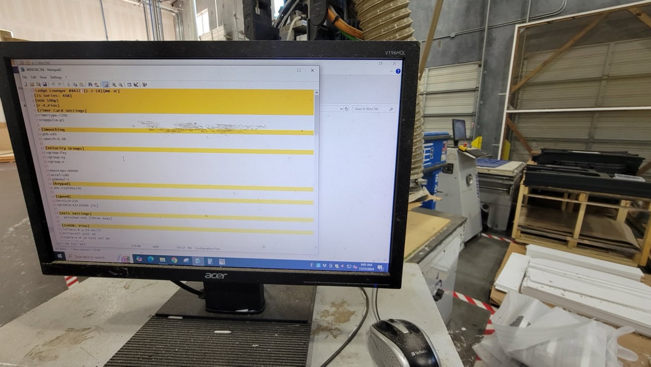 4' x 8' Shop Sabre IS408 CNC Router, 2018 - Vacuum Table - Image 18