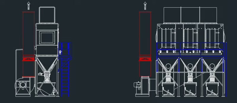 20,000 CFM S.P. Hastings Dust Collector, 2023 - Never Installed 125Hp Motor - Image 6