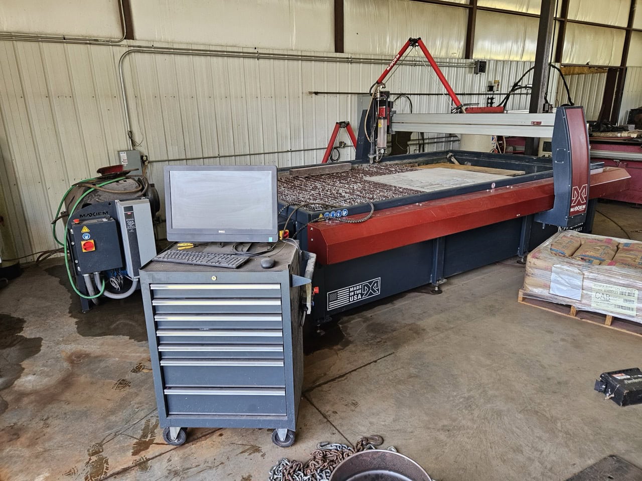 12' x 7' Omax Maxiem 2030 Waterjet, 2016
