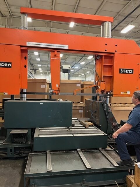 51” X 67” Cosen SH1713 Semi-Automatic Horizontal Saw, 2012 - Image 8