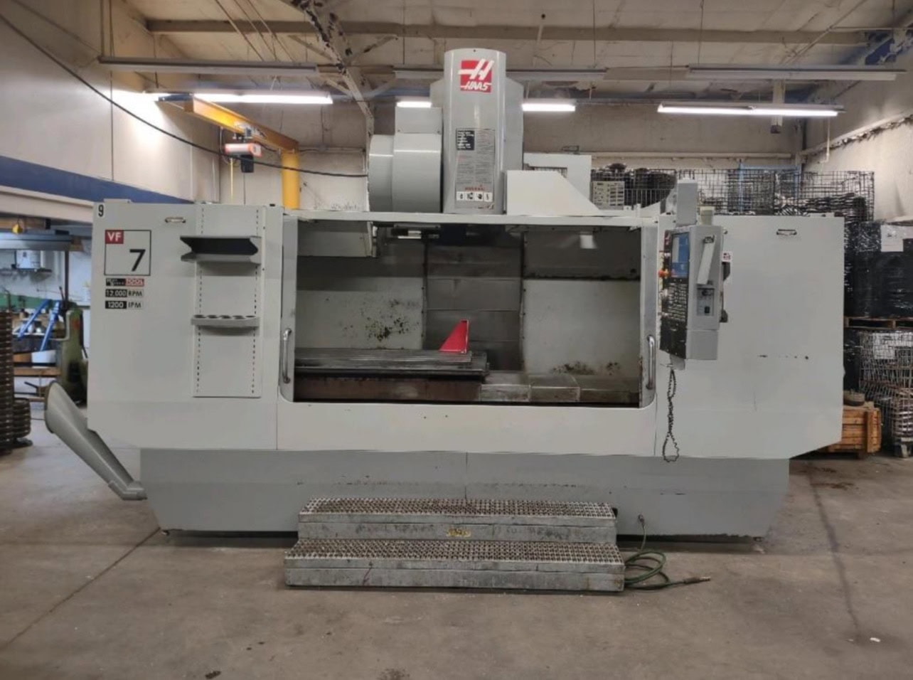 Haas VF-7/40 VMC, 2008 - 4th Axis Drive, Rigid Tapping