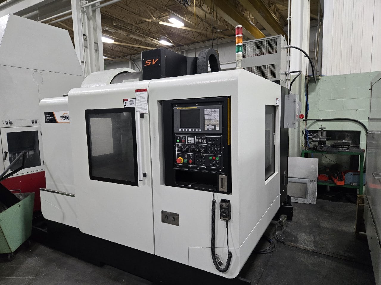 VisionWide SV-650 CNC VMC, 2018 - TSC, Chip Conveyor, Fanuc Control