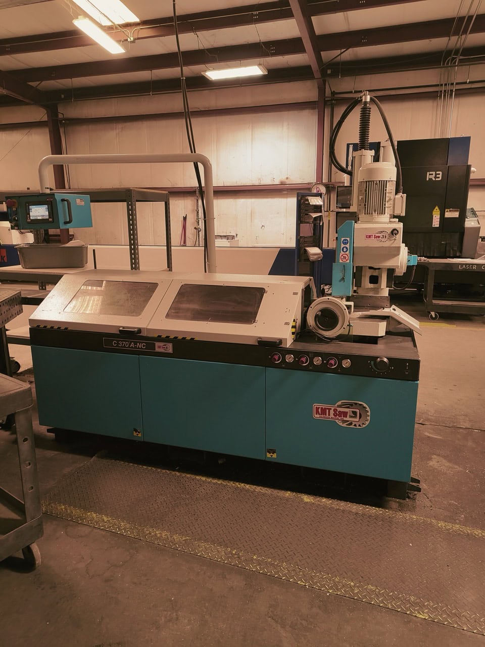 14" KMT C370A-NC Cold Saw, 2022 - Extended 50" Feeder