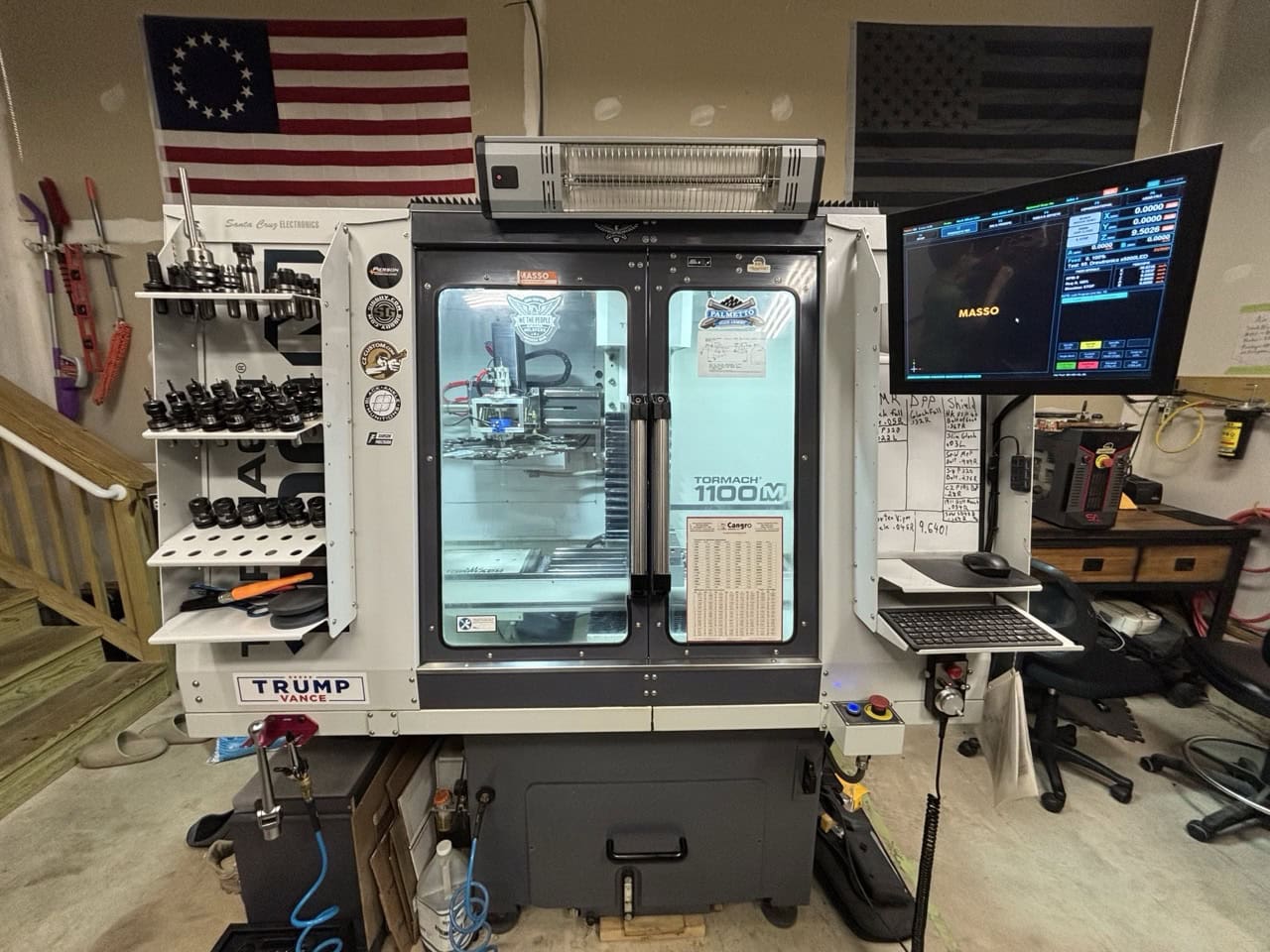 Tormach 1100M VMC, 2019 - 5th axis, 3D probing, 16 ATC, Masso G3 Control