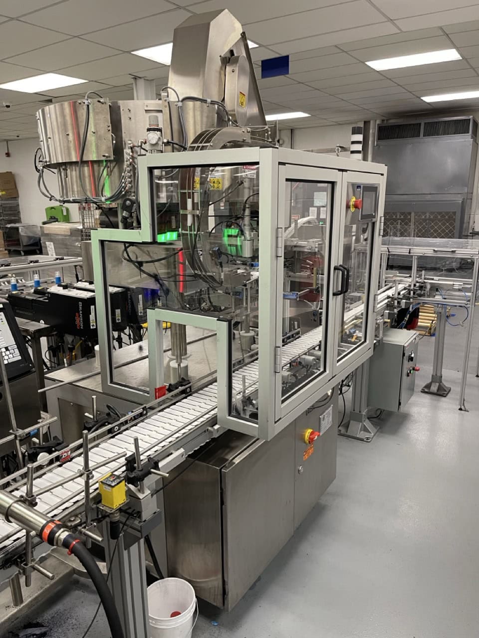 Packaging Efficiency Solutions Orienter/Snap Capping Machine & Kaps-All FS-B Incline Conveyor, 2020