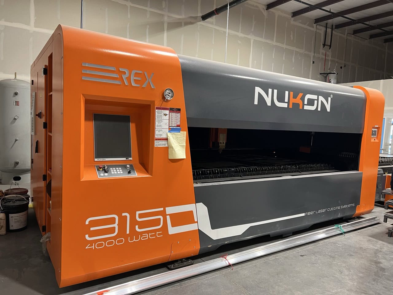 4000 Watt Nukon REX315 GX Fiber Laser, 2022 - 5'x10' Table, Dust Collector, Chiller - Image 2