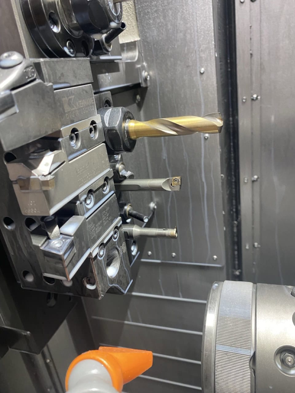 Quickteck I-42 Twin Multi-Axis Lathe, 2018 - 12' Tracer Bar Feeder - Image 2
