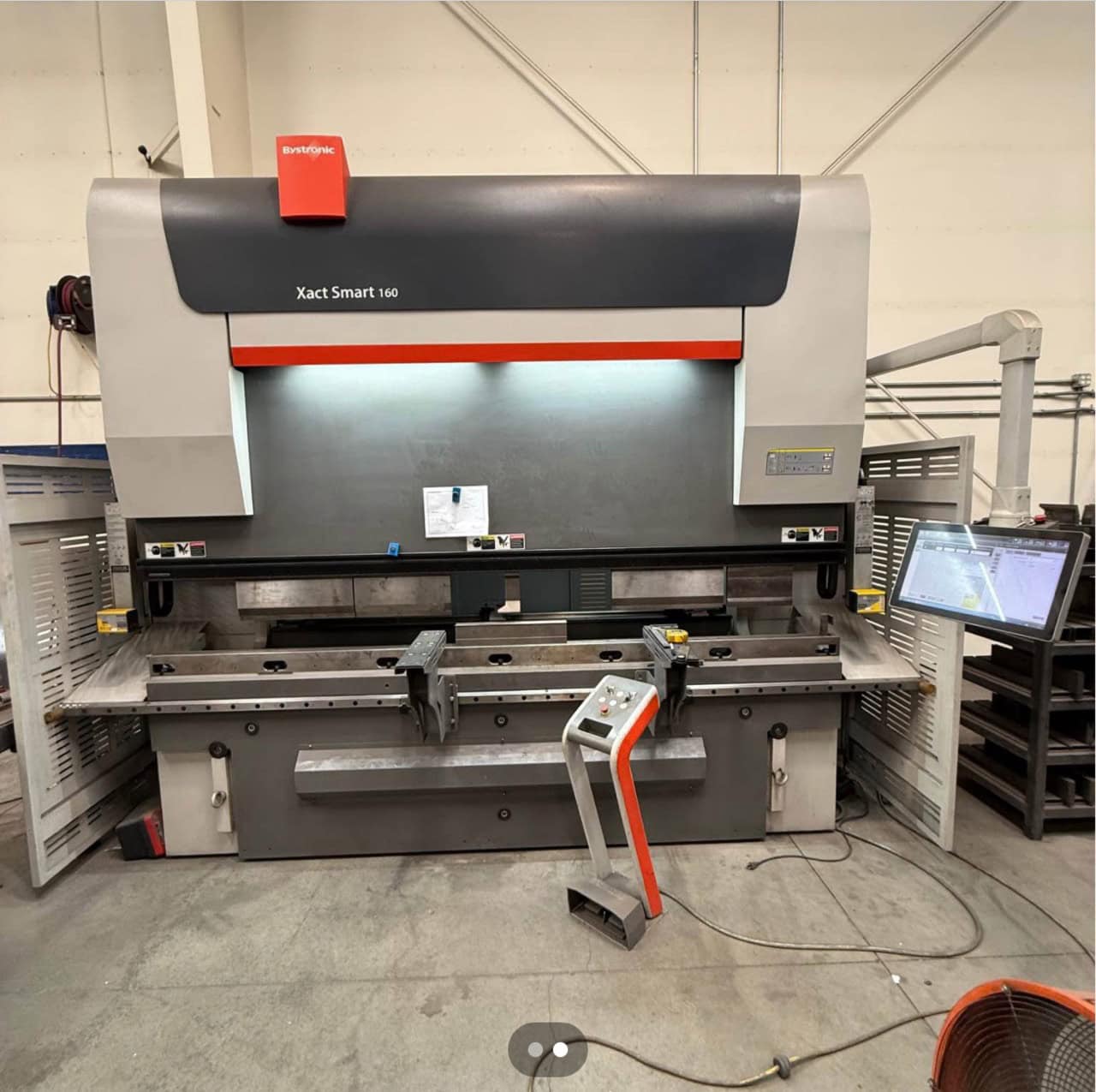 176 Ton x 10' Bystronic Xact Smart 160 CNC Press Brake, 2020 - 5-Axis CNC Backgauge - Image 2