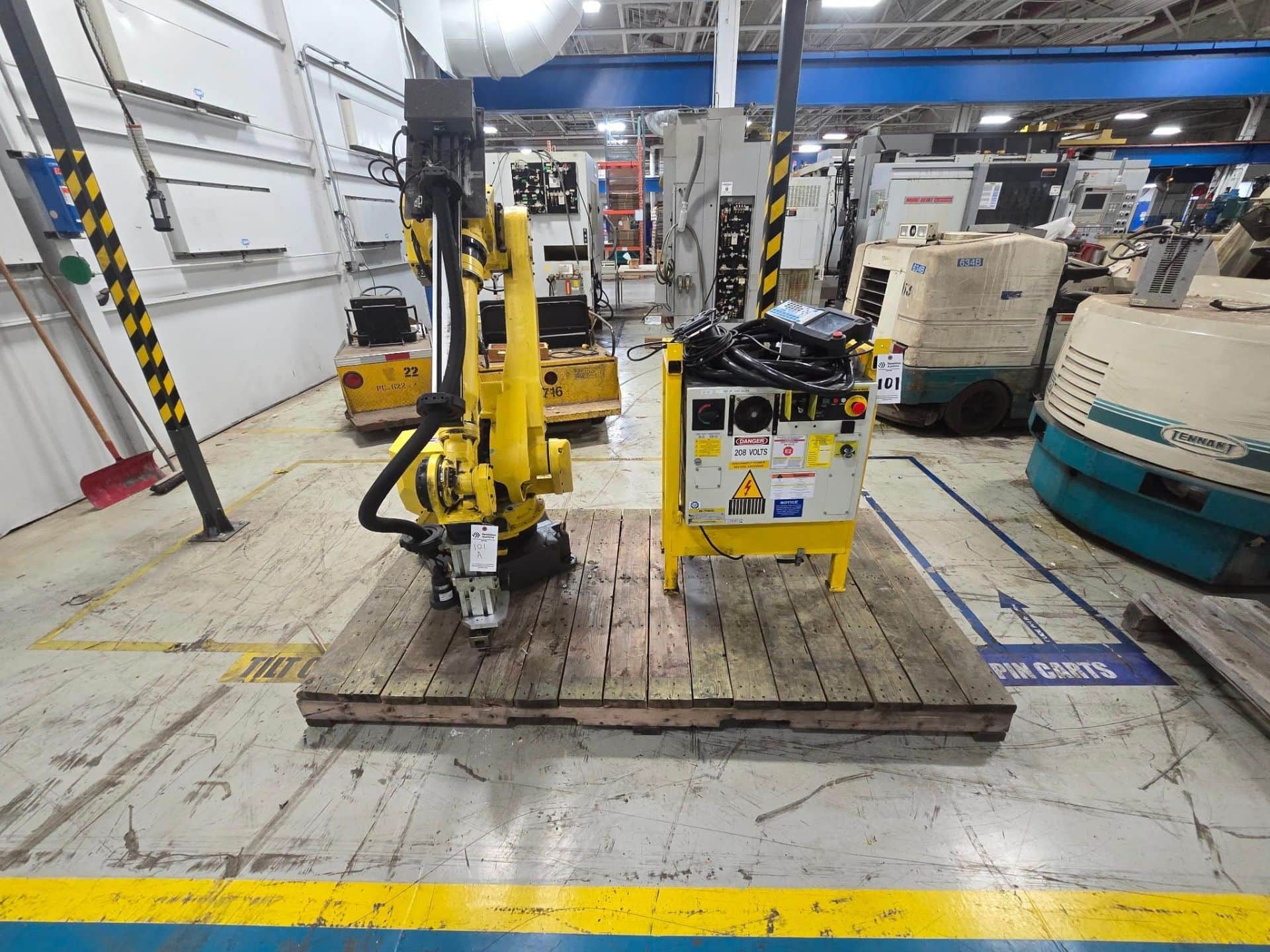 2012 fanuc m-710ic-50 type a05b-1125-b201 robot with r-30ib control pendant 2012 fanuc m-710ic-50 type a05b-1125-b201 robot with r-30ib control pendant