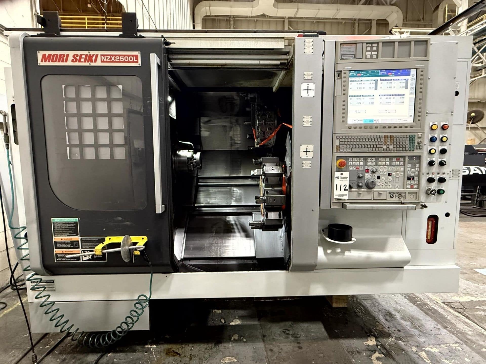 2012 mori seiki nzx2500-600l twin turret cnc lathe 2012 mori seiki nzx2500-600l twin turret cnc lathe