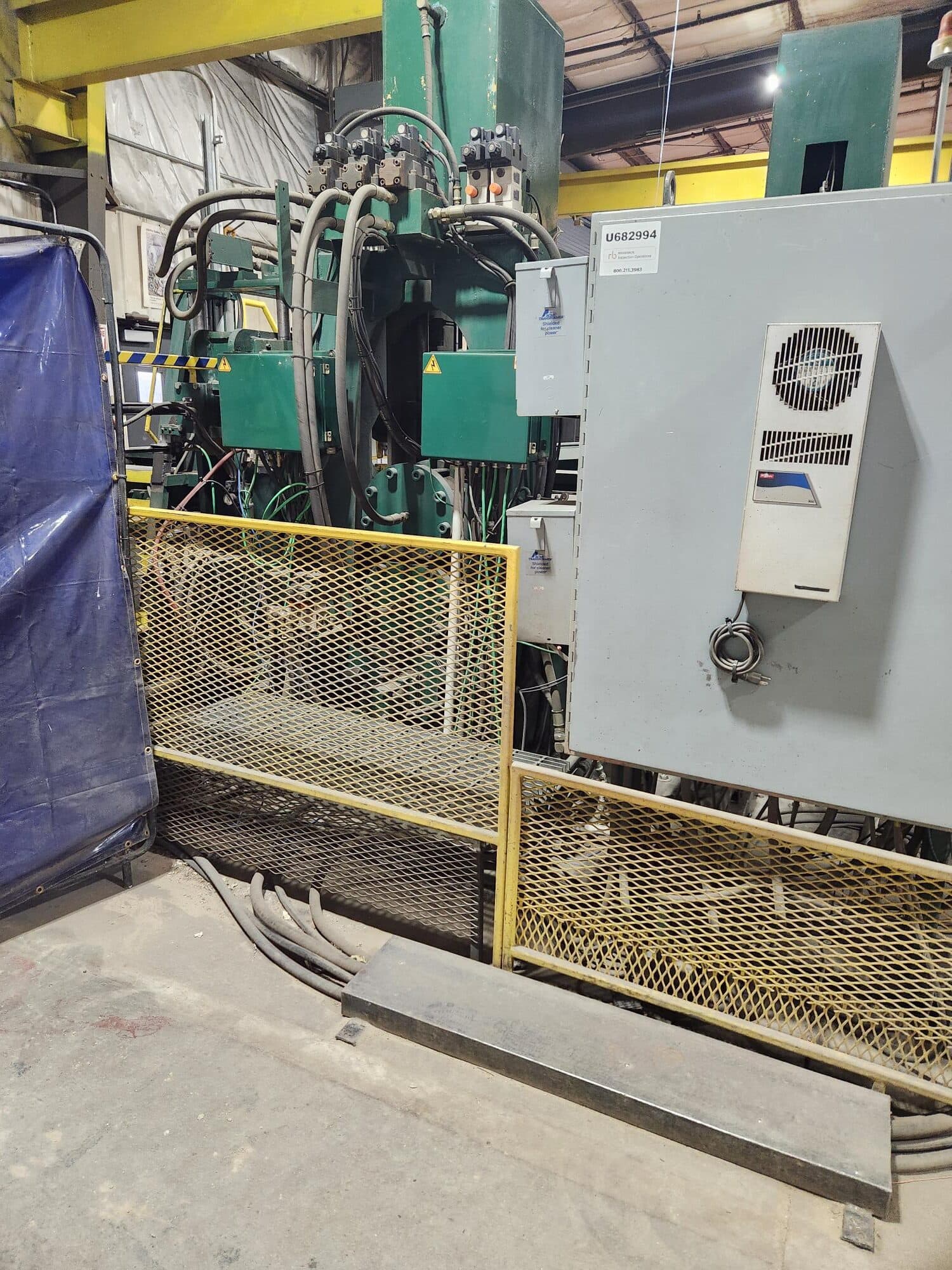 Controlled Automation Beamline Retro, 2005 - Fabriline 5-Press Beam Punch Line, 60’ length, 300lb/ft Powered Roller Conveyor Infeed/Outfeed, W/ 36” Web Throat - Image 9