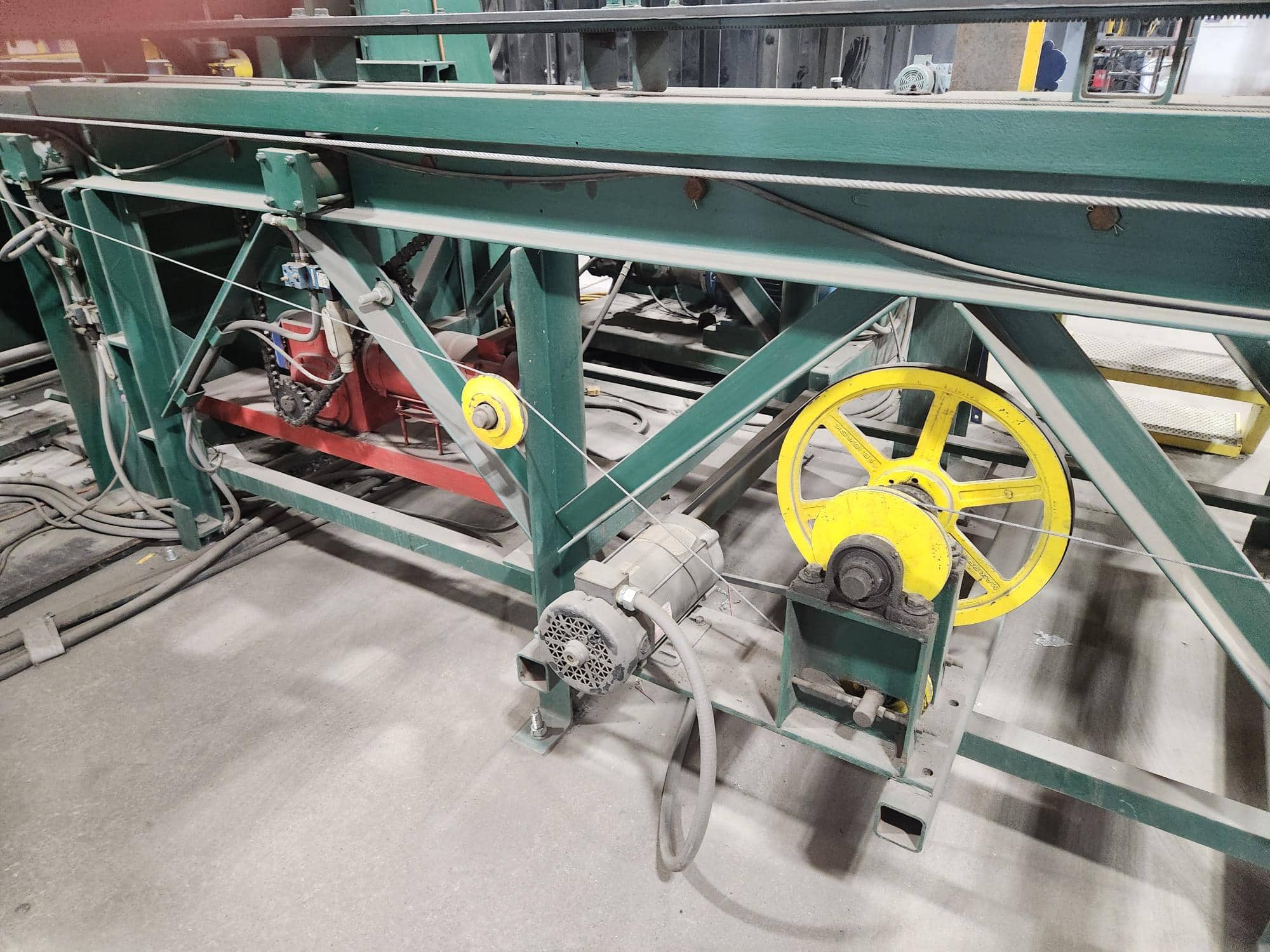 Controlled Automation Beamline Retro, 2005 - Fabriline 5-Press Beam Punch Line, 60’ length, 300lb/ft Powered Roller Conveyor Infeed/Outfeed, W/ 36” Web Throat - Image 12