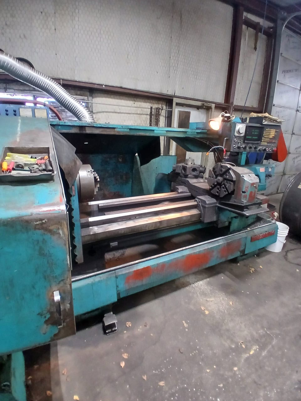 Mazak M4-1500 CNC Lathe, 1980 - Tailstock, Chip Conveyor - Image 3