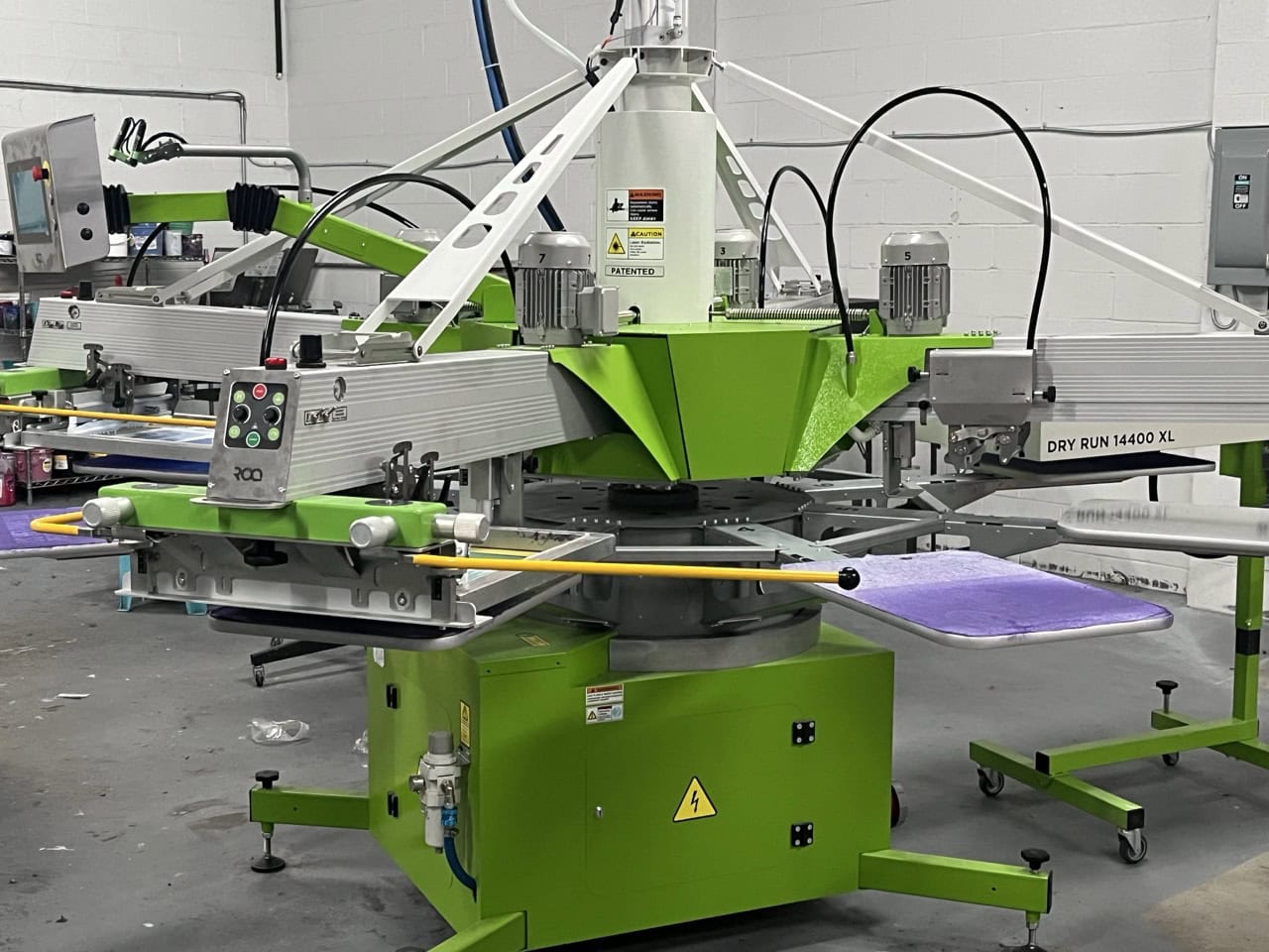 ROQ FIT 4 Color 8 Station Screen Printer with ROQ Dry Run, 2022 - Image 3