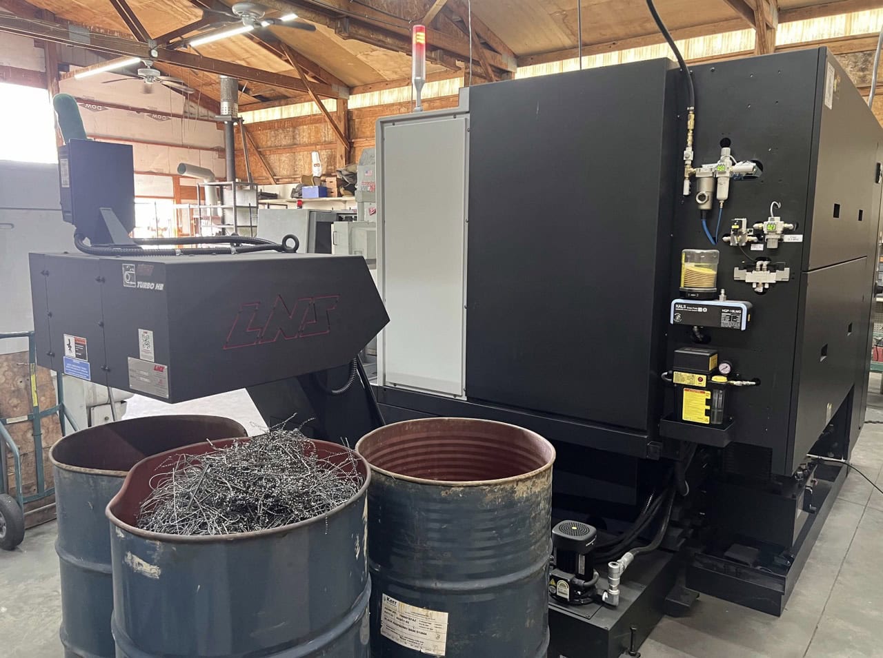 DN Solutions Lynx 2600Y CNC Turning Center, 2023 - Low Cut Hours, Chip Conveyor, Tailstock, Parts Catcher - Image 5