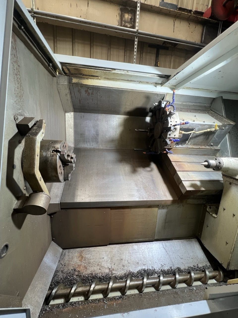 Haas SL-30T CNC Lathe, 2003 - Chip Conveyor, Tailstock - Image 5