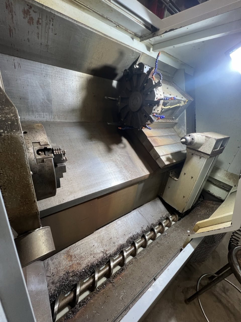Haas SL-30T CNC Lathe, 2003 - Chip Conveyor, Tailstock - Image 6